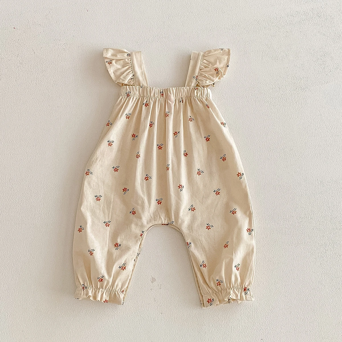 Baby Girls Jumpsuit Spring Summer Ruffles Lace Flroal Bodysuit for Toddler Clothing Elegant Kids Overalls Little Girls Rompers thumbnail 2