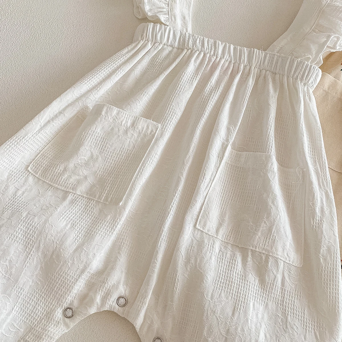 Baby Girls Jumpsuit Spring Summer Ruffles Lace Flroal Bodysuit for Toddler Clothing Elegant Kids Overalls Little Girls Rompers thumbnail 6