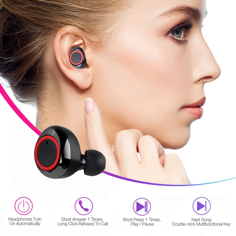 new Y50 TWS Earphones Bluetooth 5.0 Wireless Headphones Stereo Earphones Wireless Headphone With Microphone For All Smart Phones thumbnail 3