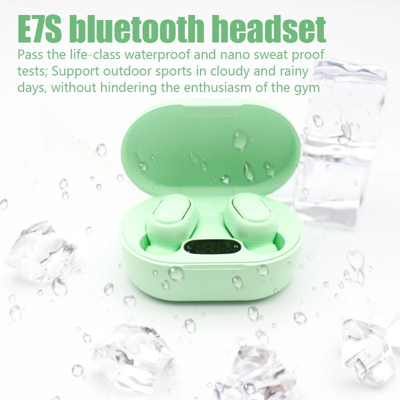 E7S TWS Fone Bluetooth Earphones 5.2 Wireless Headphones Noise Cancelling Earbuds with Mic Wireless Bluetooth Headset for Xiaomi thumbnail 4