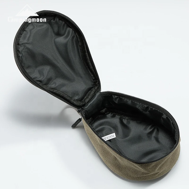 CAMPINGMOON 21*15*9cm Outdoor Camping Supplies Canvas Mini Bags Custom Pear Shape Box  Lunch Food Delivery Bag thumbnail 3
