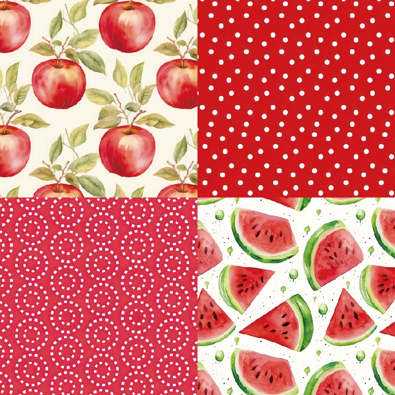 KLJUYP 24 sheets 6"X6" Cherries Paper Scrapbook paper Scrapbooking patterned paper pack DIY craft Background paper thumbnail 3