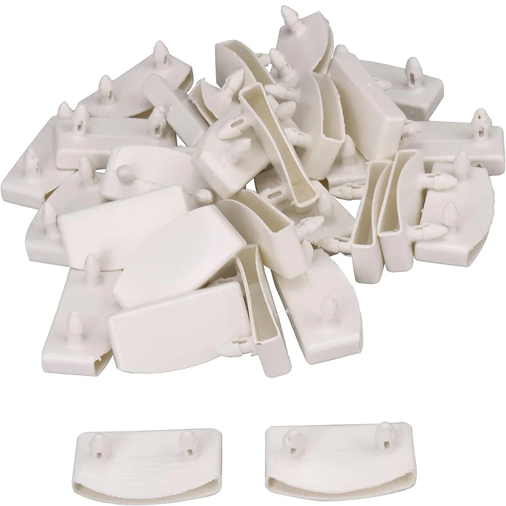 10PCS White Plastic Bed Slat Cover Replacement Center/End Caps for Holding Securing Furniture Frame 53mm×9mm  (Inside Dimension) thumbnail 6