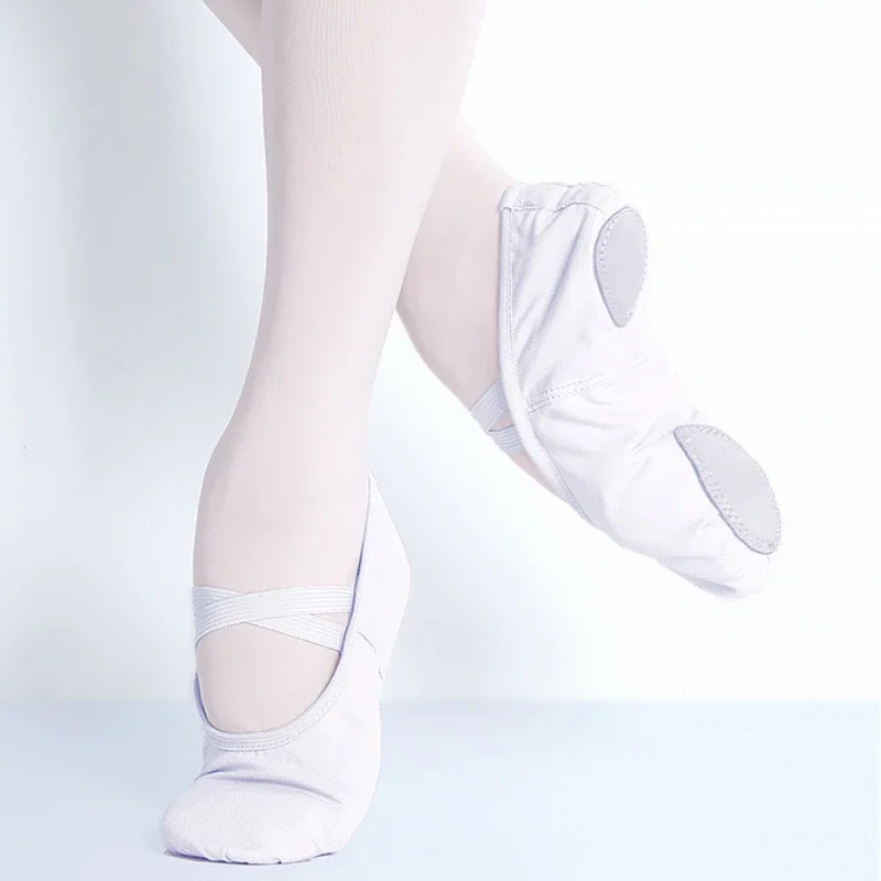 Boutique Cloth Toe Ballet Shoes Girl Classical Modern Dance Shoes Adult Boy Gymnastics Sports Shoes Canvas Soft Sole Slippers thumbnail 2