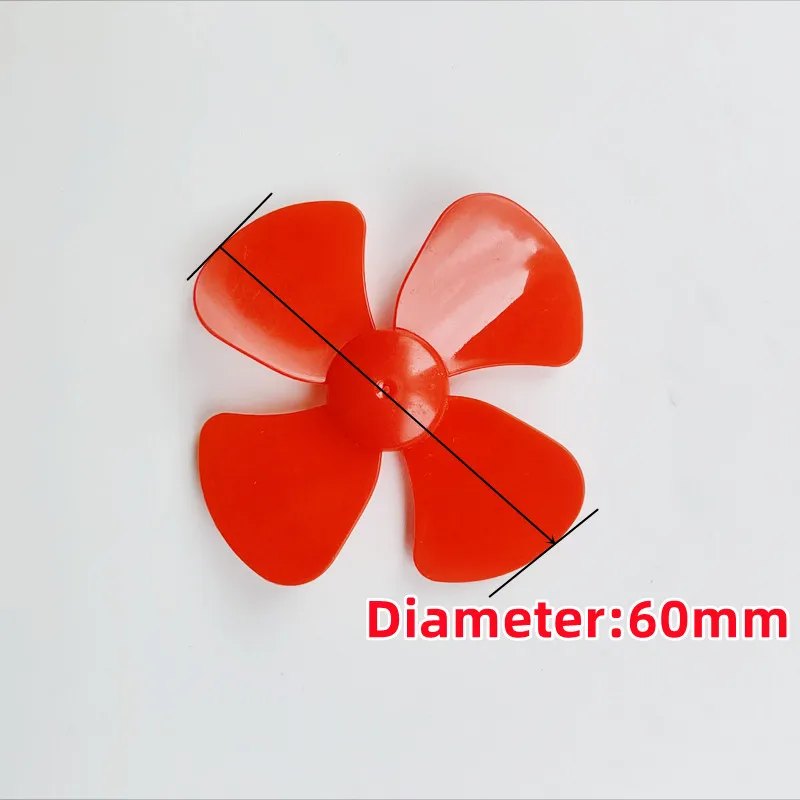 60mm 80mm 100mm 4-Blade 50mm 80mm Three-blade Propeller for 2mm 1mm Motor Shaft for Windmill Small Fan Underwater Robot DIY Toys thumbnail 3
