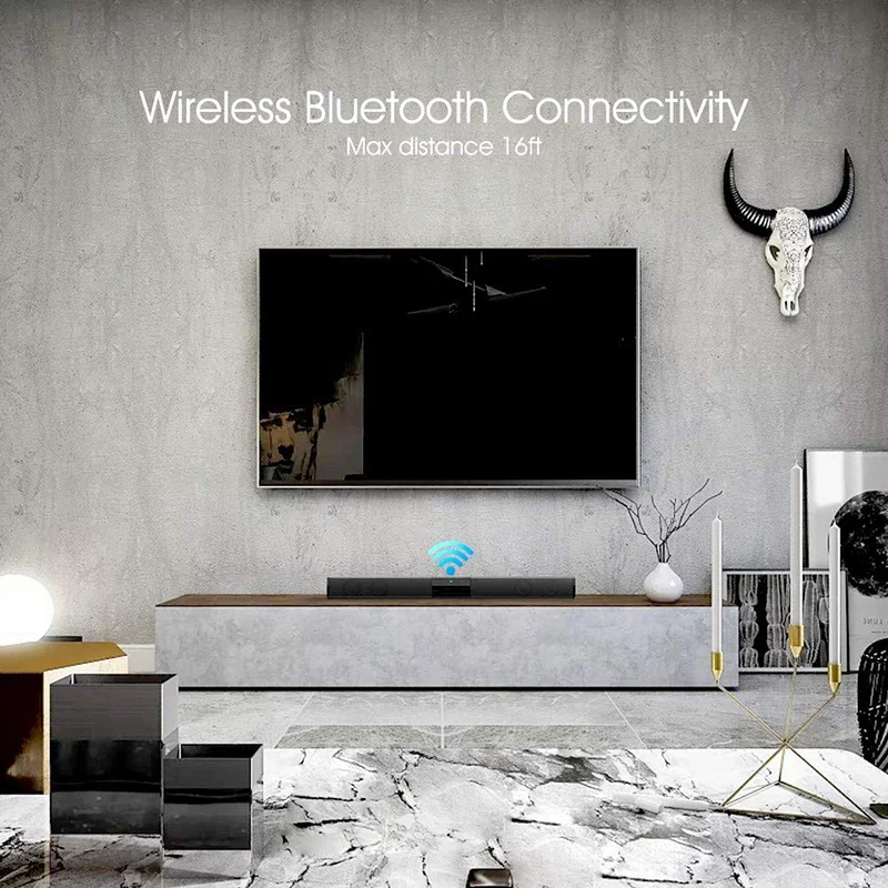 40W Soundbar TV Portable Bluetooth-compatible Speaker Sound Bar Wireless Column Home Theater Sound System RCA AUX For TV PC thumbnail 5