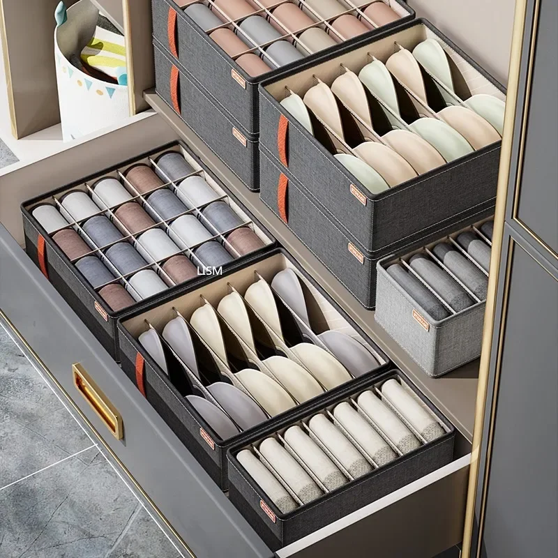 Socks Organizer Underwear Bra Storage Box Cabinet Drawer Organizer For Clothes Ties Wardrobe Clothes Organizer Cabinet Separator thumbnail 3