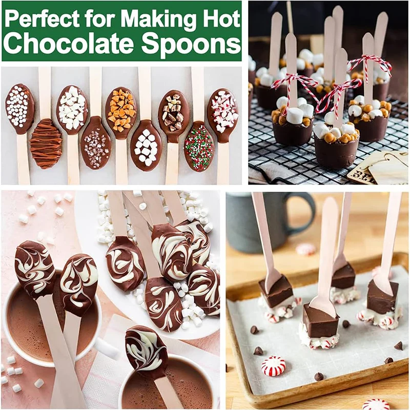 50/100/200Pcs Wooden Spoons, 3.8-Inch Mini Tasting Sampling Spoons, Disposable Yogurt Ice Cream Spoon thumbnail 5