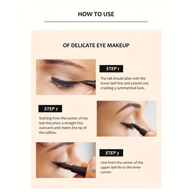 Quick-dry Eyeliner Pencil Makeup Long Lasting Smooth Matte Eye Liner Waterproof Anti Smudge Liquid Eyeliner Pen Eyes Cosmetics thumbnail 2