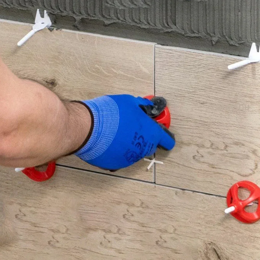 50-600Pcs Top Spiral Ceramic Tile Leveling System Clips Spacers Straps Wadge for Tile Laying Wall Floor Fixing Construction Tool thumbnail 5