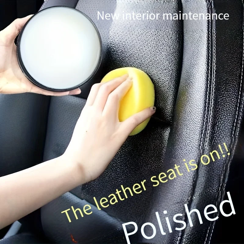 Car Leather Seat Maintenance Care Oil Multifunctional Cream Interior Polishing Stain Removal Refurbished Leather Sofa Cleaning thumbnail 3