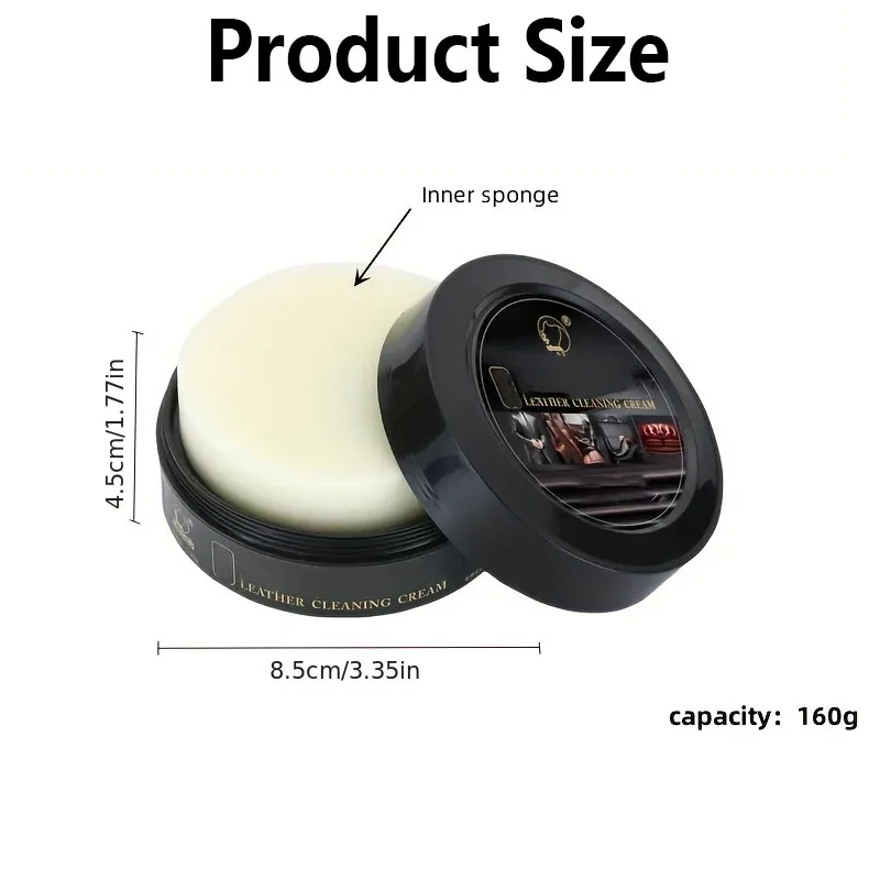 Car Leather Seat Maintenance Care Oil Multifunctional Cream Interior Polishing Stain Removal Refurbished Leather Sofa Cleaning thumbnail 2