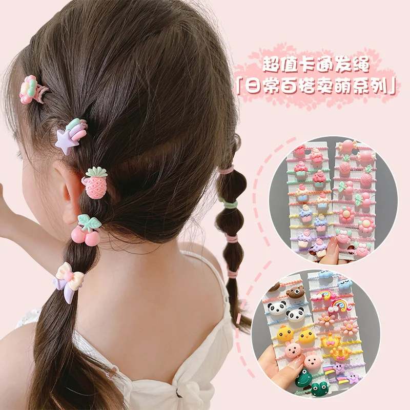 Children's Headband No Harm To Hair Rope Elastic Band Female Girl Headrope Rubber Baby Small Hairpin Headed Korean Version thumbnail 3