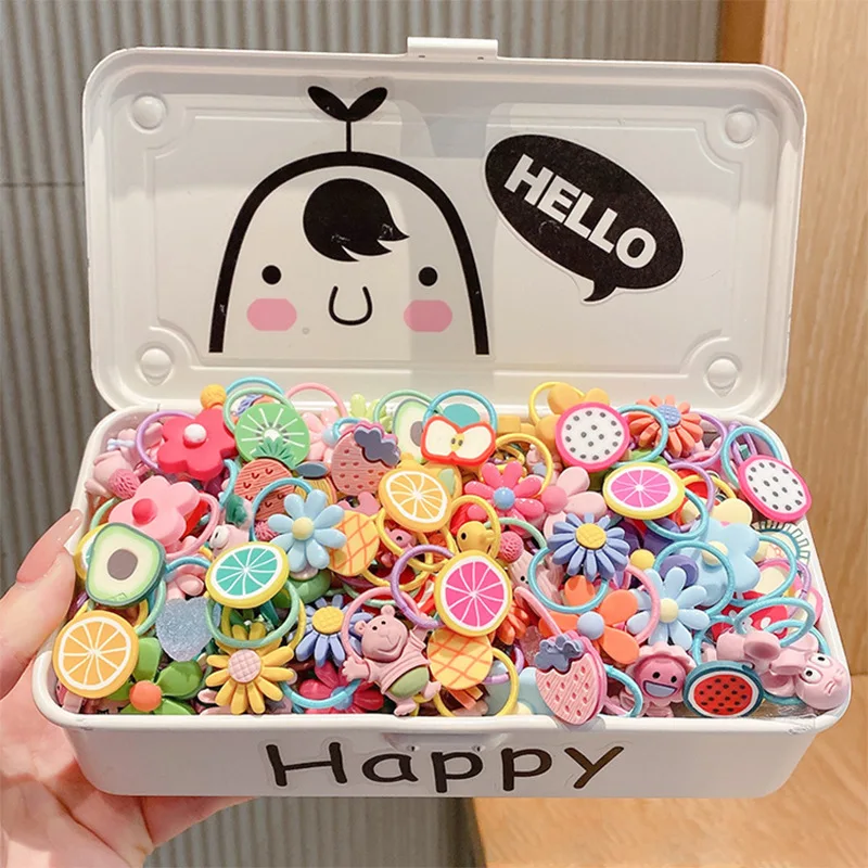 Children's Headband No Harm To Hair Rope Elastic Band Female Girl Headrope Rubber Baby Small Hairpin Headed Korean Version thumbnail 4