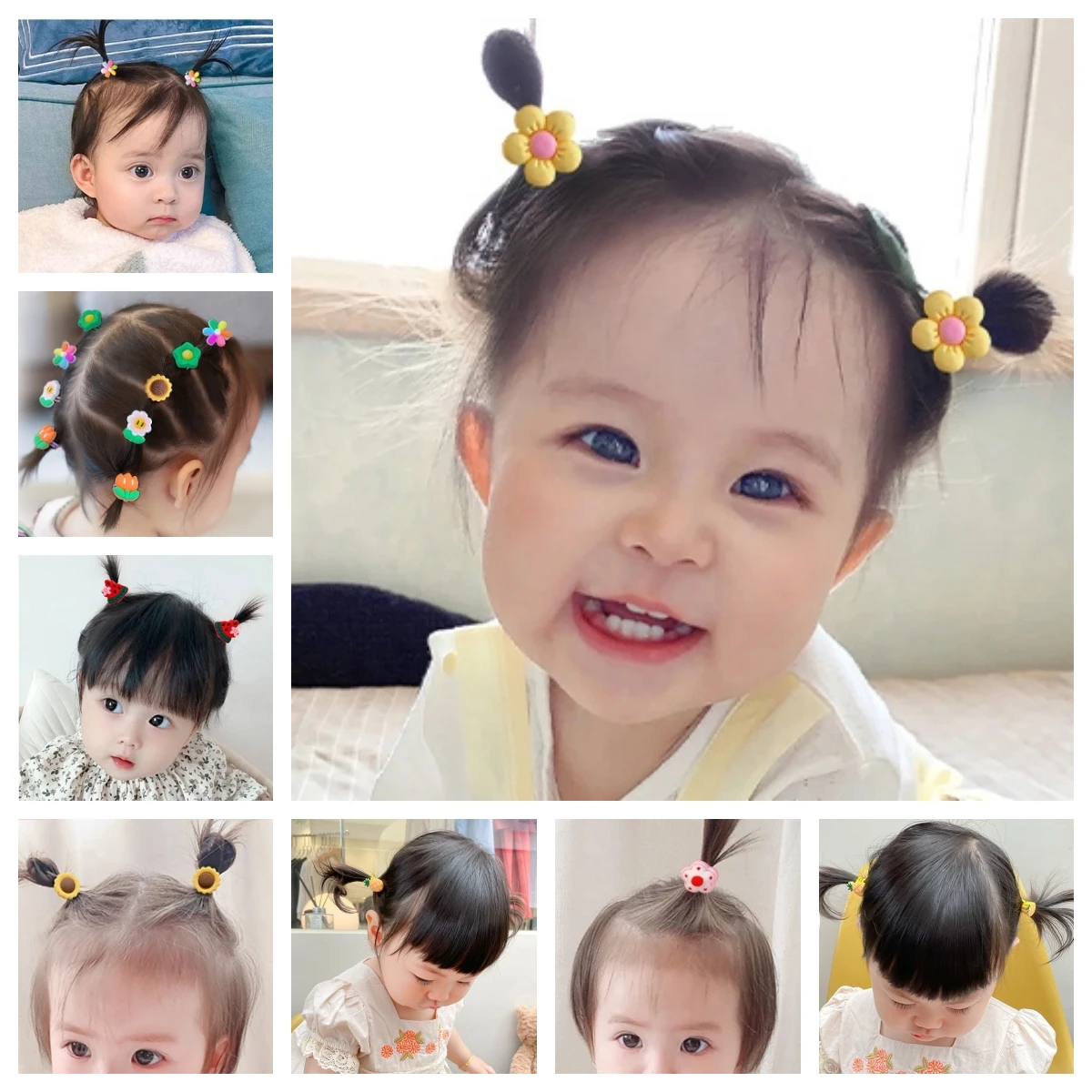 Children's Headband No Harm To Hair Rope Elastic Band Female Girl Headrope Rubber Baby Small Hairpin Headed Korean Version thumbnail 5