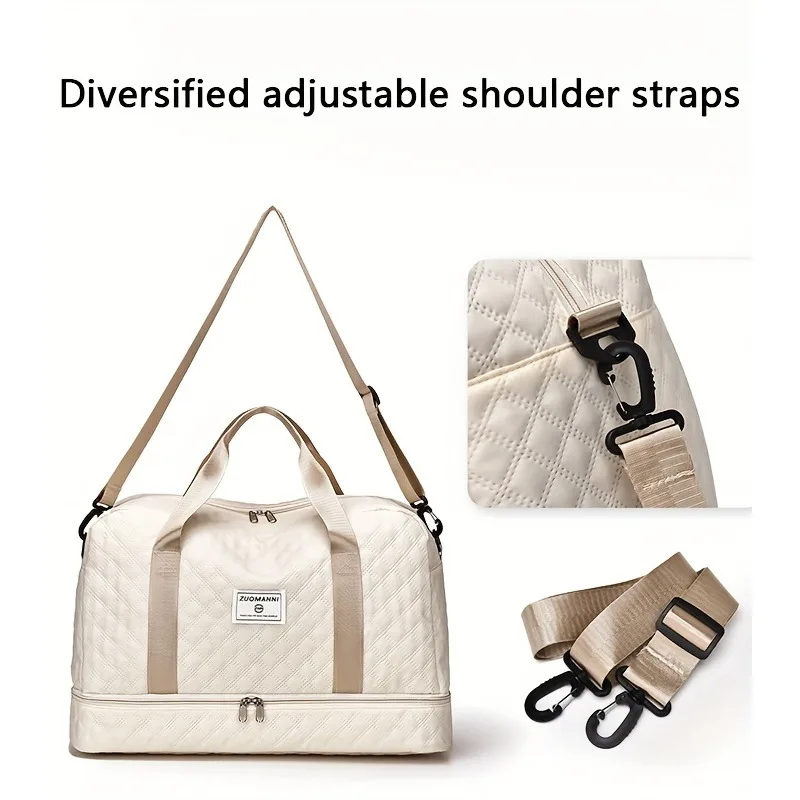 Lightweight Luggage Bag, Large Capacity Travel Duffle Bag Gym Tote Bags, Shoulder Weekender Overnight Bag thumbnail 4