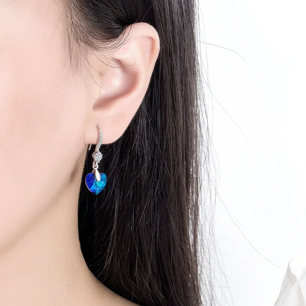 925 Sterling Silver Moon Zircon Elegant Jewelry Sets For Women Earring Necklace High Quality Jewellery Accessories Wholesale thumbnail 6