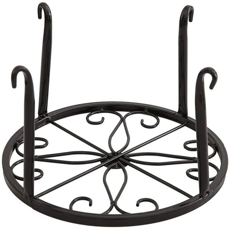 Floor Standing Single Pot Iron Flower Rack, Indoor Balcony Flower Rack, Flower Pot Rack thumbnail 4