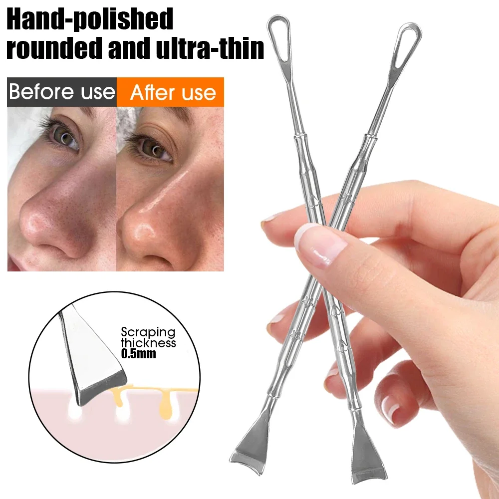 Blackhead Remover Pimple Popper Tool Acne Needle Removing Treatment Comedone Whitehead Popping Zit Nose Face Blemish Extractor thumbnail 3