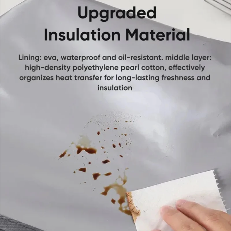 Insulated Lunch Bag Insulation Bento Pack Aluminum Foil Rice Bag Meal Pack Ice Pack Portable Dinner Picnic Food Storage Handbag thumbnail 3