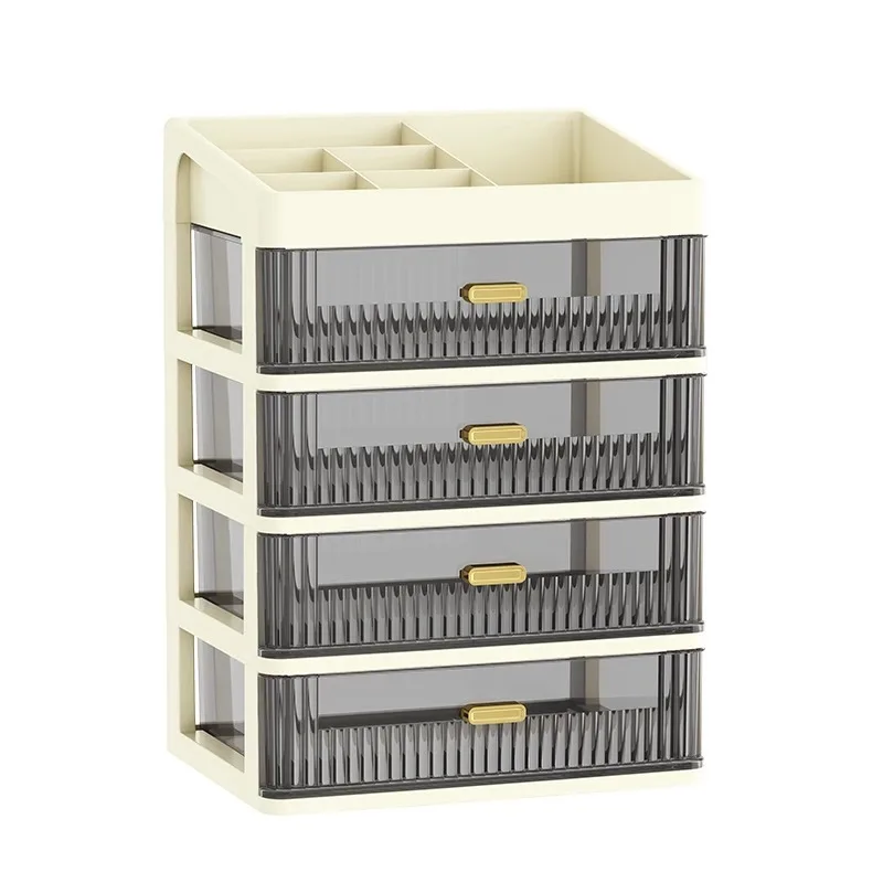 Drawer Storage Desk Organizer Stationery Transparent Office Supplies Organizers Accessories Box Plastic Organizing Boxes School thumbnail 6