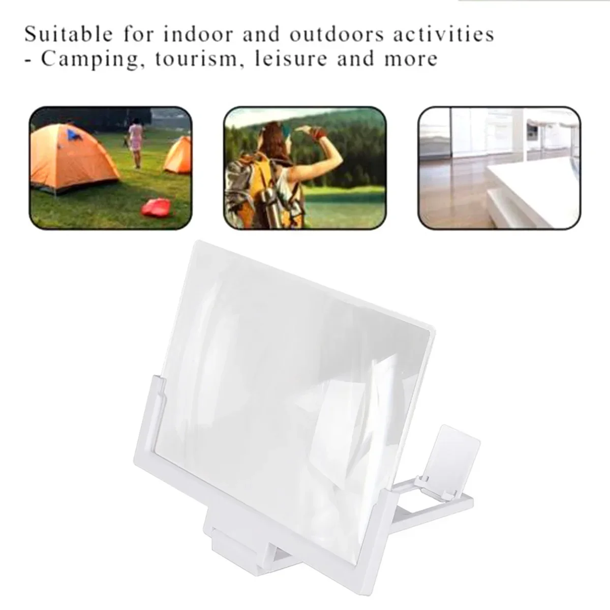 14 Inch Mobile Phone Screen Amplifier 3D Magnifying Glass Stand Magnifier HD Video Amplifier Phone Stand Enlarged Screen Bracket thumbnail 3