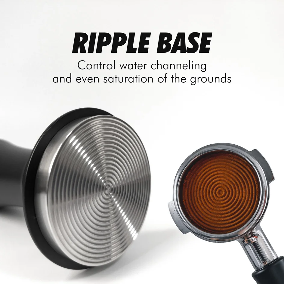 Coffee Tamper 58mm 54mm 51mm Ripple Base Leveling Constant Pressure Calibrated Spring Loaded Barista Tools Espresso Accessories thumbnail 3