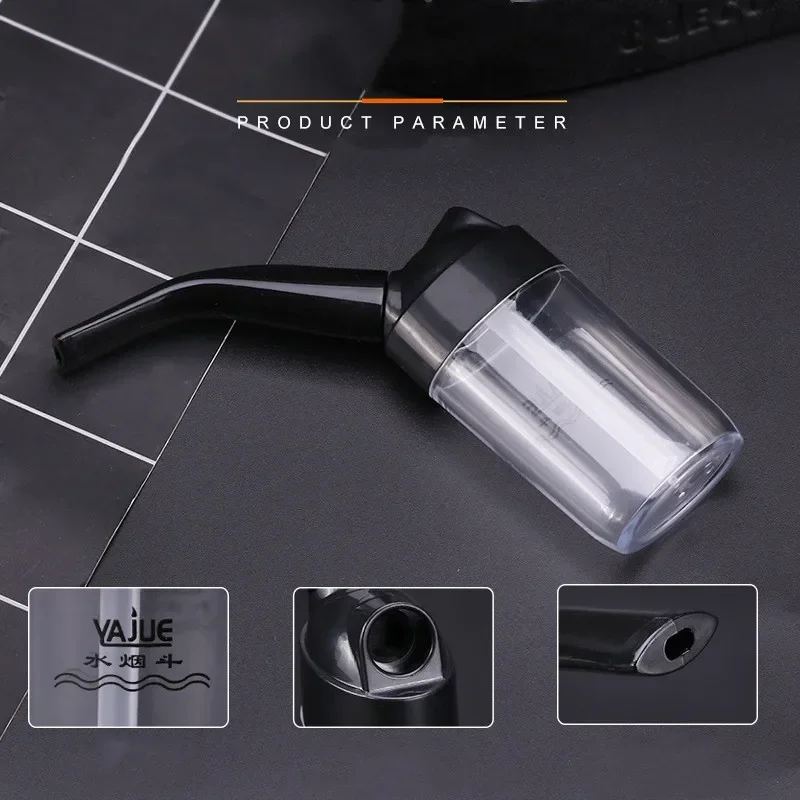 High Quality Pocket Size Mini Pipe Water Filter Cigarette Smoking Pipe Hookah Filter Outdoor Tool Smoking Cigarette Accessories thumbnail 4