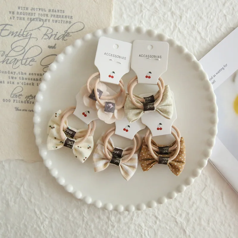 Children's Headwear Hair Accessories for girls, Elastic Hair Bow for baby, Cute Hair ties, Lovely Hair Rope thumbnail 3