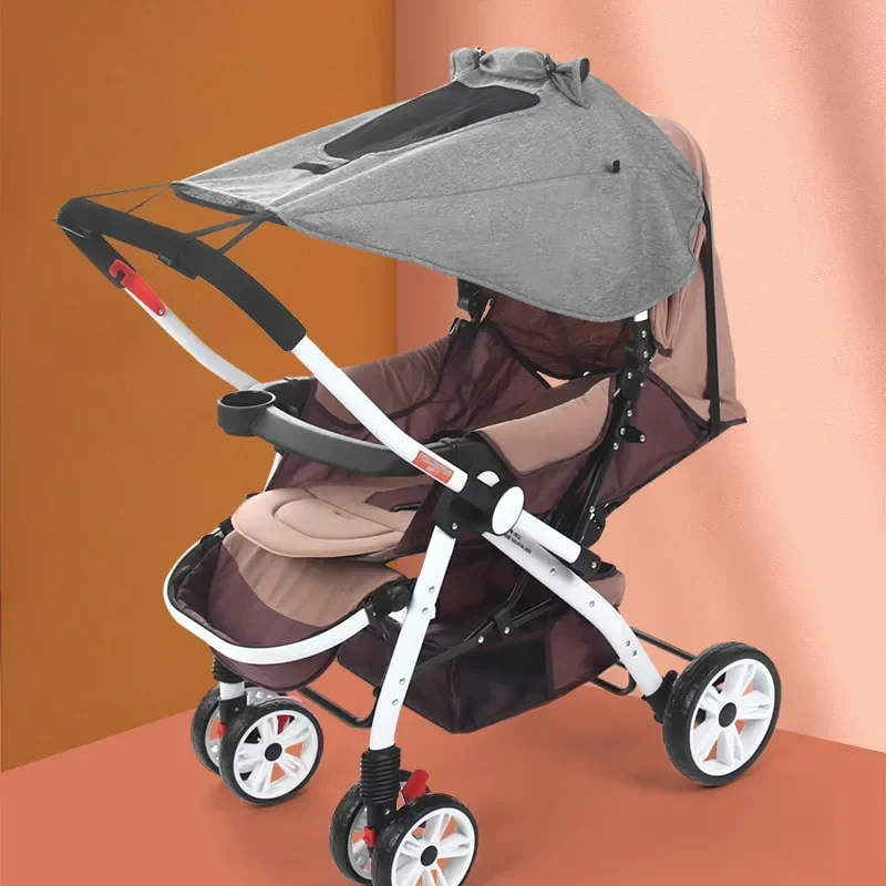 Universal Baby Stroller Accessories Sun Shade UV Protection Sunshade Carriage Canopy Cover for Prams Infants Car Seat Sun Visor thumbnail 2