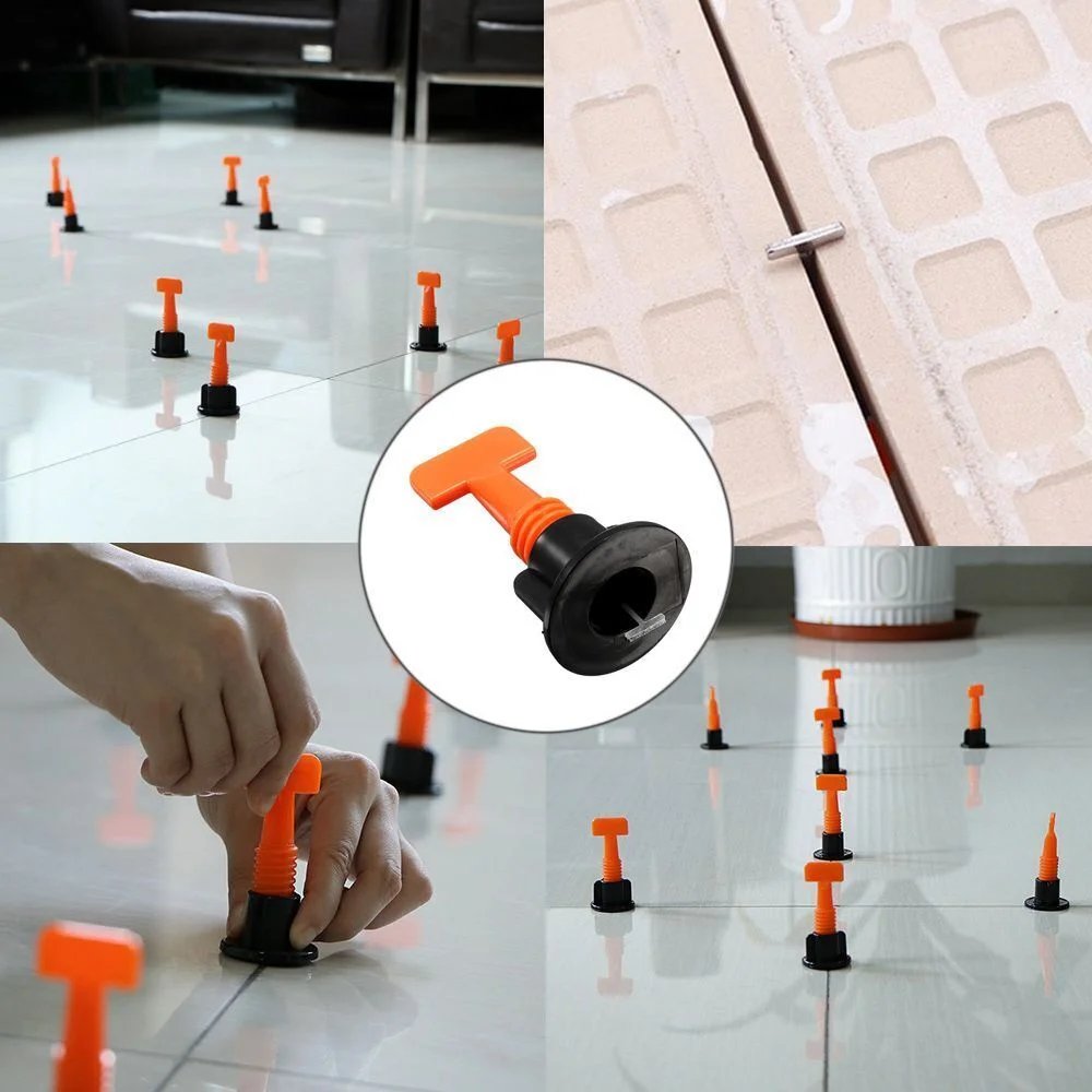 Tile Leveling System Reusable Wedges Construction Flooring Wall Spacer Locator Needle Pin for Wall Floor Tile Laying Leveler thumbnail 3
