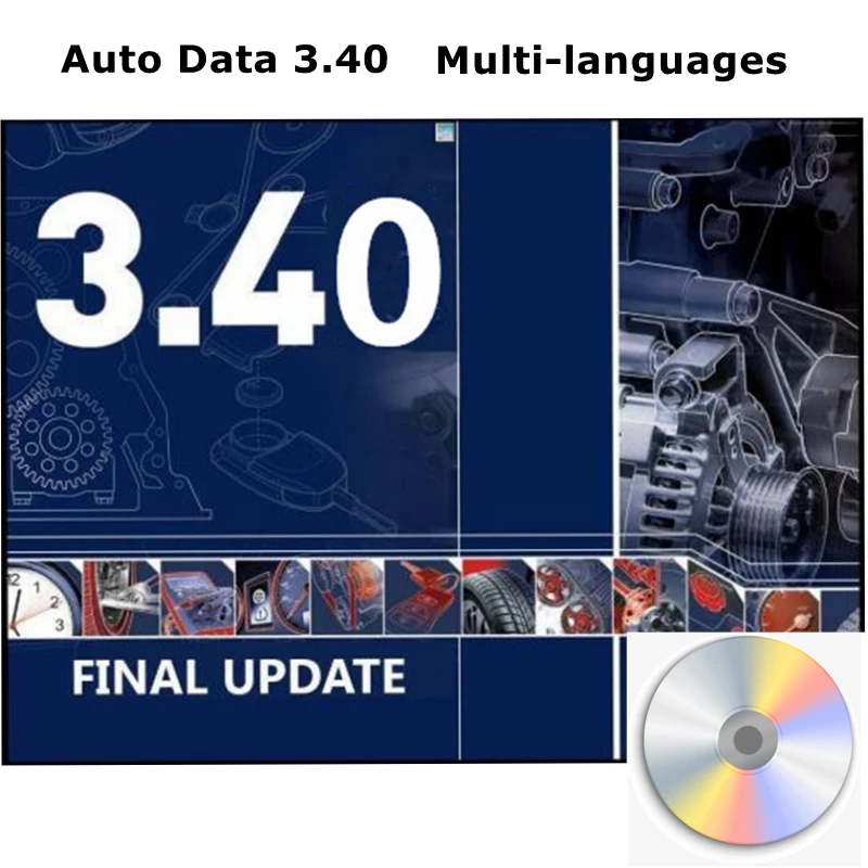 2025 hot Auto Repair Software AUTO DATA 3.45 Wiring Diagrams data with install video AutoData 3.40 Multi-languages CD USB Drive thumbnail 3