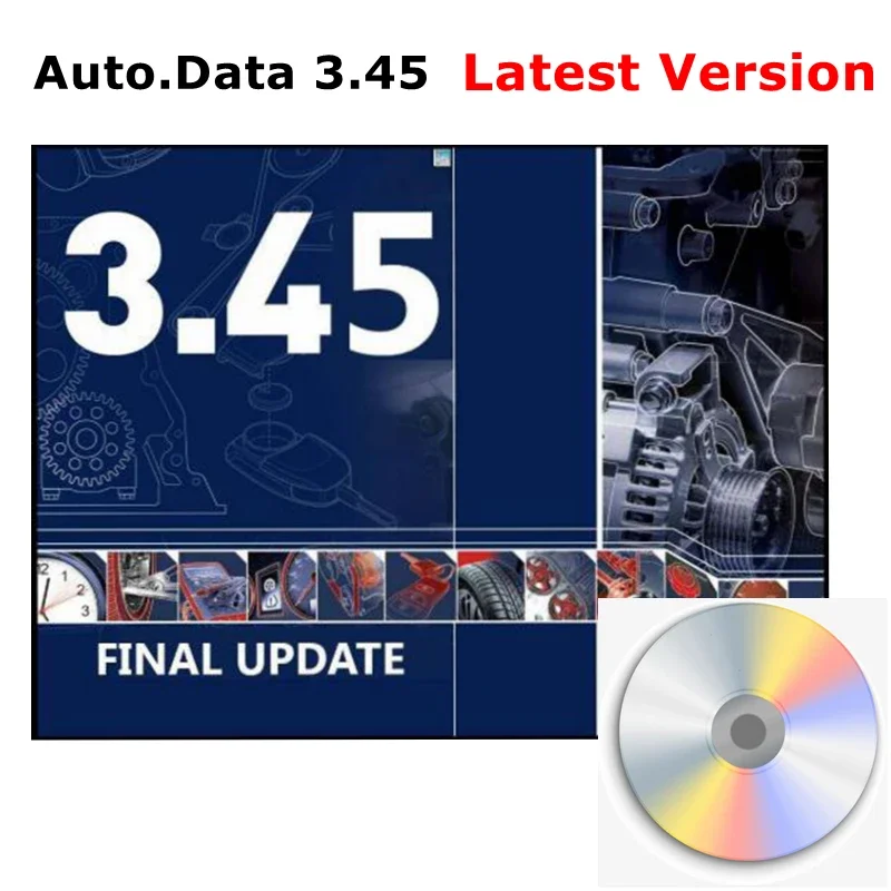 2025 hot Auto Repair Software AUTO DATA 3.45 Wiring Diagrams data with install video AutoData 3.40 Multi-languages CD USB Drive thumbnail 2