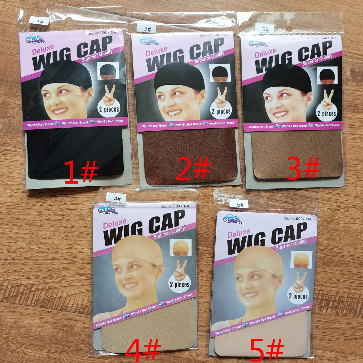 2Pcs Hair Cap Net Mesh For Weave Black Brown Stretch Mesh Wig Caps For Making Wigs Free Size Hairnets Caps thumbnail 3