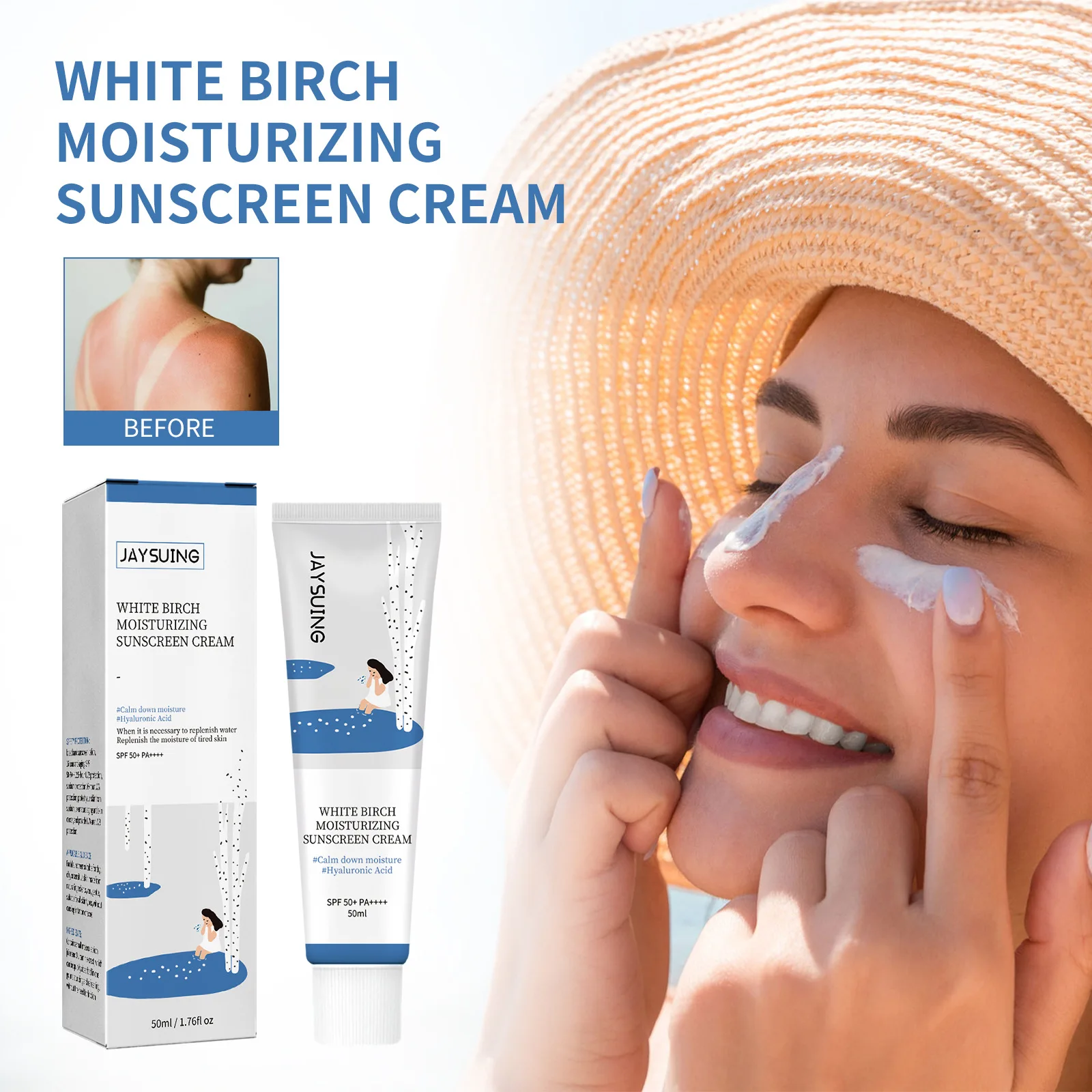 Round LAB Sunscreen for Face PF50+ PA++++ Sun Cream Birch Juice Moisturizing Skin Care Strong UV Protection Sunscreen thumbnail 5