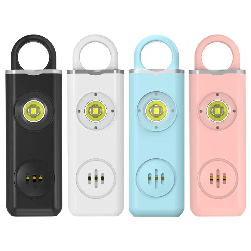 Self Defense LED Flashlight USB Rechargeable Keychain Light with Safety Alarm Protective Supplies Women Outdoor Emergency Tool thumbnail 5