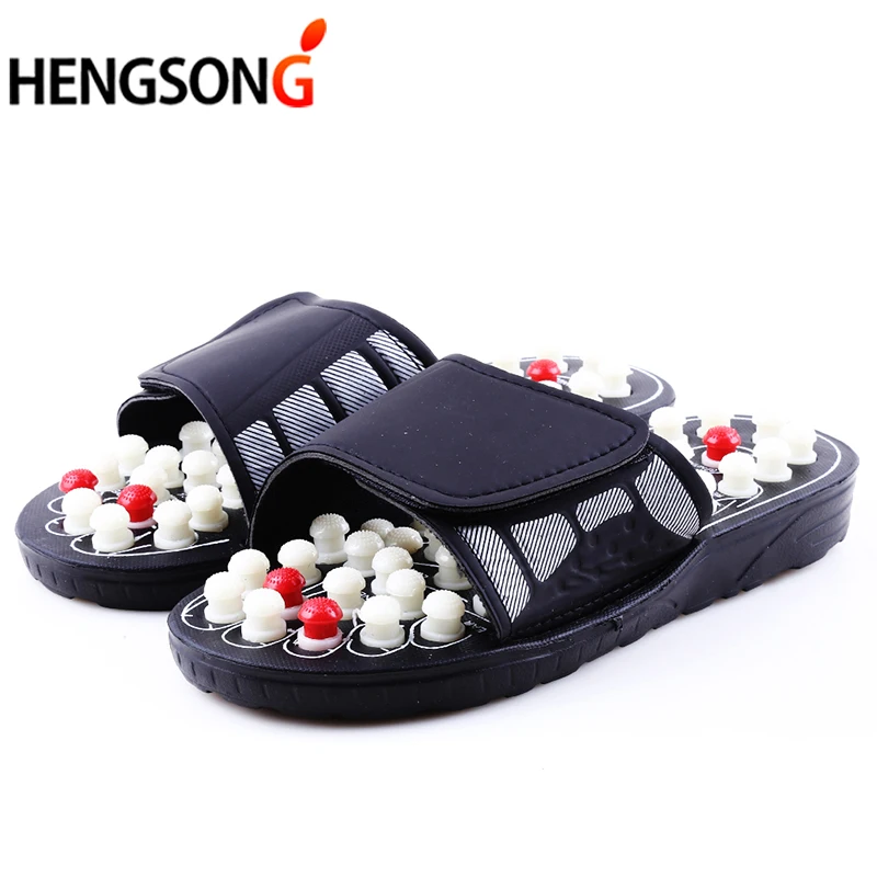 Acupoint Massage Slippers Sandal For Men Feet Chinese Acupressure Therapy Medical Rotating Foot Massager Shoes Unisex thumbnail 2