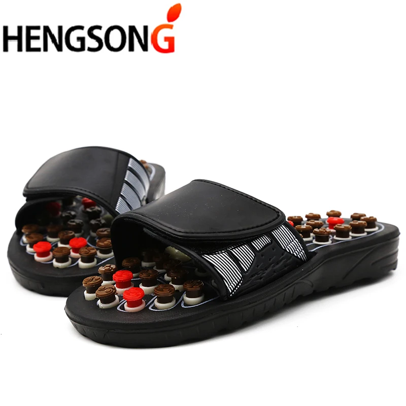 Acupoint Massage Slippers Sandal For Men Feet Chinese Acupressure Therapy Medical Rotating Foot Massager Shoes Unisex thumbnail 4