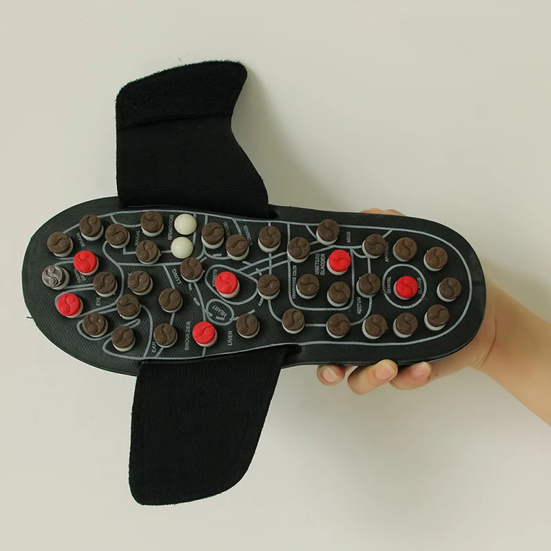 Acupoint Massage Slippers Sandal For Men Feet Chinese Acupressure Therapy Medical Rotating Foot Massager Shoes Unisex thumbnail 6