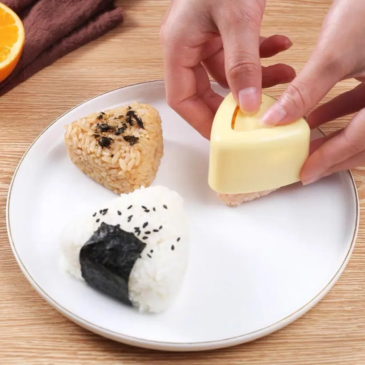 Onigiri Mold Home Kitchen Food Utensils for Kitchen 1-2PCS Kit Sushi Press Convenient Japan DIY Bento Accessories Rice Balls New thumbnail 3