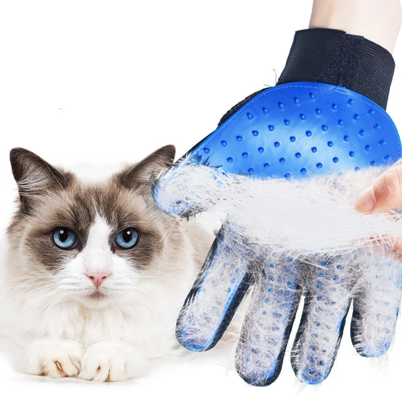 1PC Cat Glove Cat Grooming Glove Pet Brush Glove for Cat Dog Hair Remove Brush Dog Deshedding Cleaning Combs Massage Gloves thumbnail 2