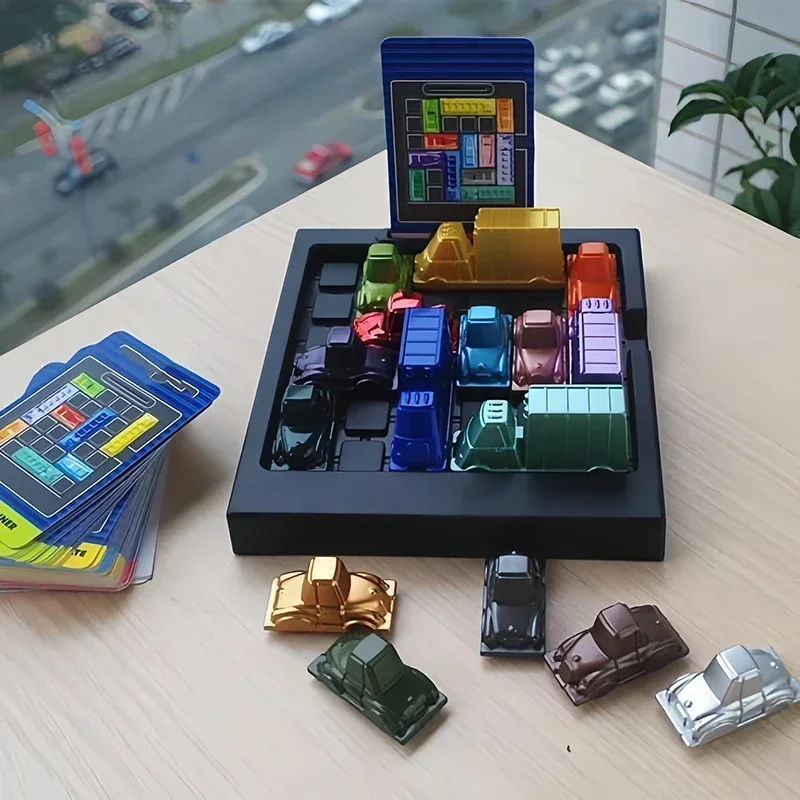 Puzzle traffic rush hour game, racing rush hour car Huarong Road logical reasoning desktop game, children's puzzle toys, childre thumbnail 6