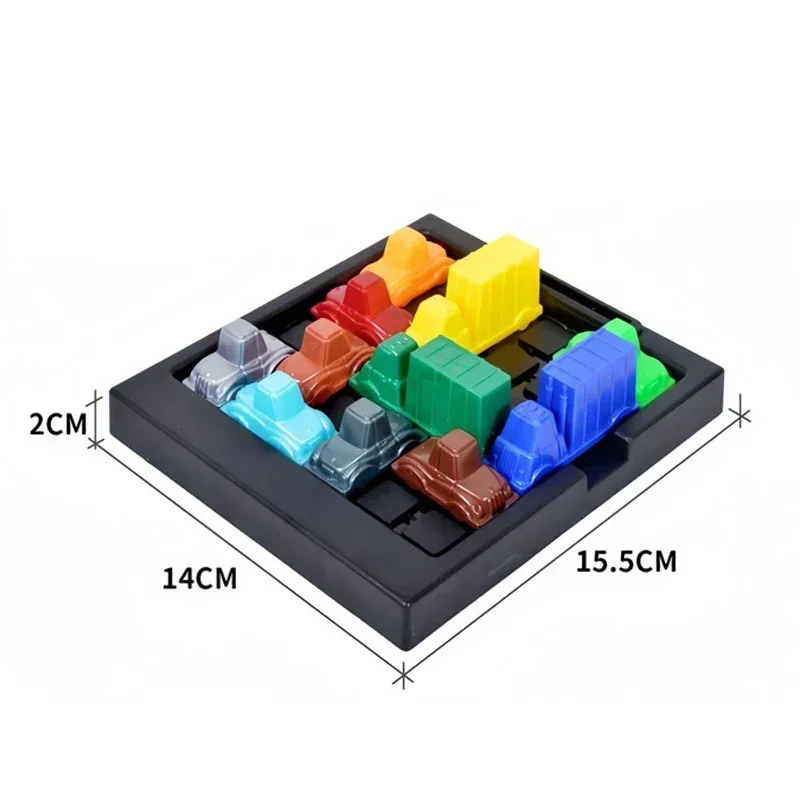 Puzzle traffic rush hour game, racing rush hour car Huarong Road logical reasoning desktop game, children's puzzle toys, childre thumbnail 5