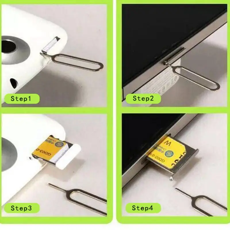 10pcs Anti-Lost Eject Sim Cards Tray Open Pin Needle Key Tool Ejetor for IPhone IPad Mobile Smartphone SIM Remover Accessories thumbnail 5