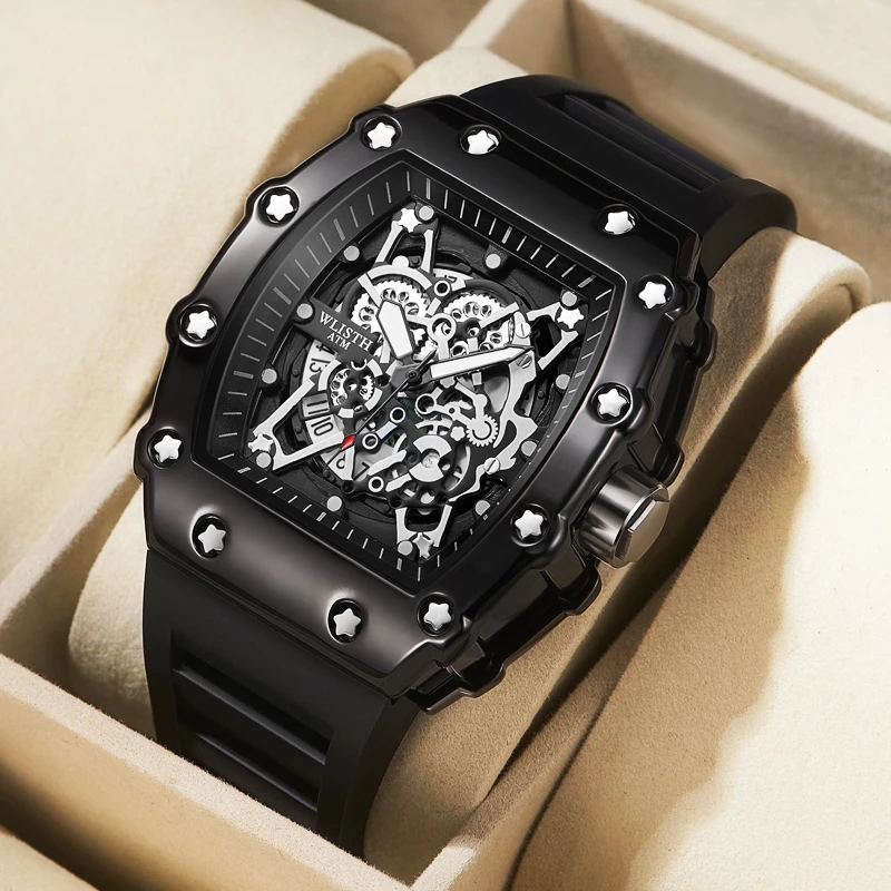 Foreign Trade Watch Large Dial For Men Quartz Waterproof Sport Square Luminous Watch For Men thumbnail 2
