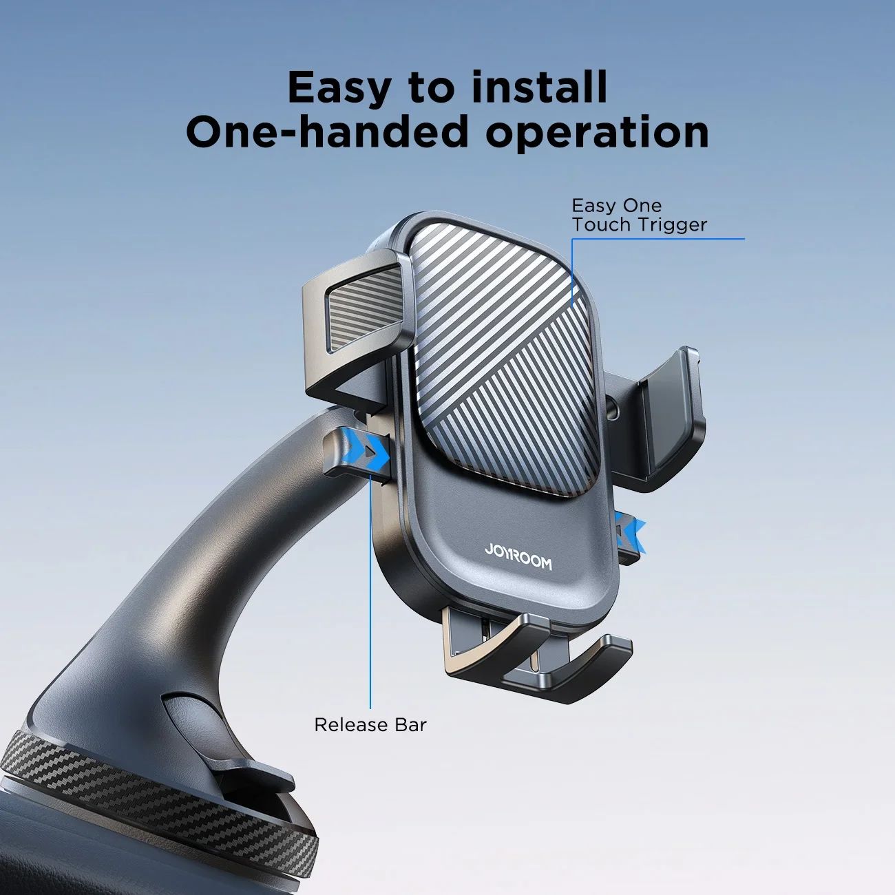 Joyroom Car Phone Holder Mount Car Strong Suction Hands-Free Universal Cell Phone Stand For Dashboard/Windshield 360° Rotation thumbnail 5