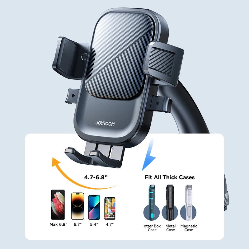 Joyroom Car Phone Holder Mount Car Strong Suction Hands-Free Universal Cell Phone Stand For Dashboard/Windshield 360° Rotation thumbnail 6