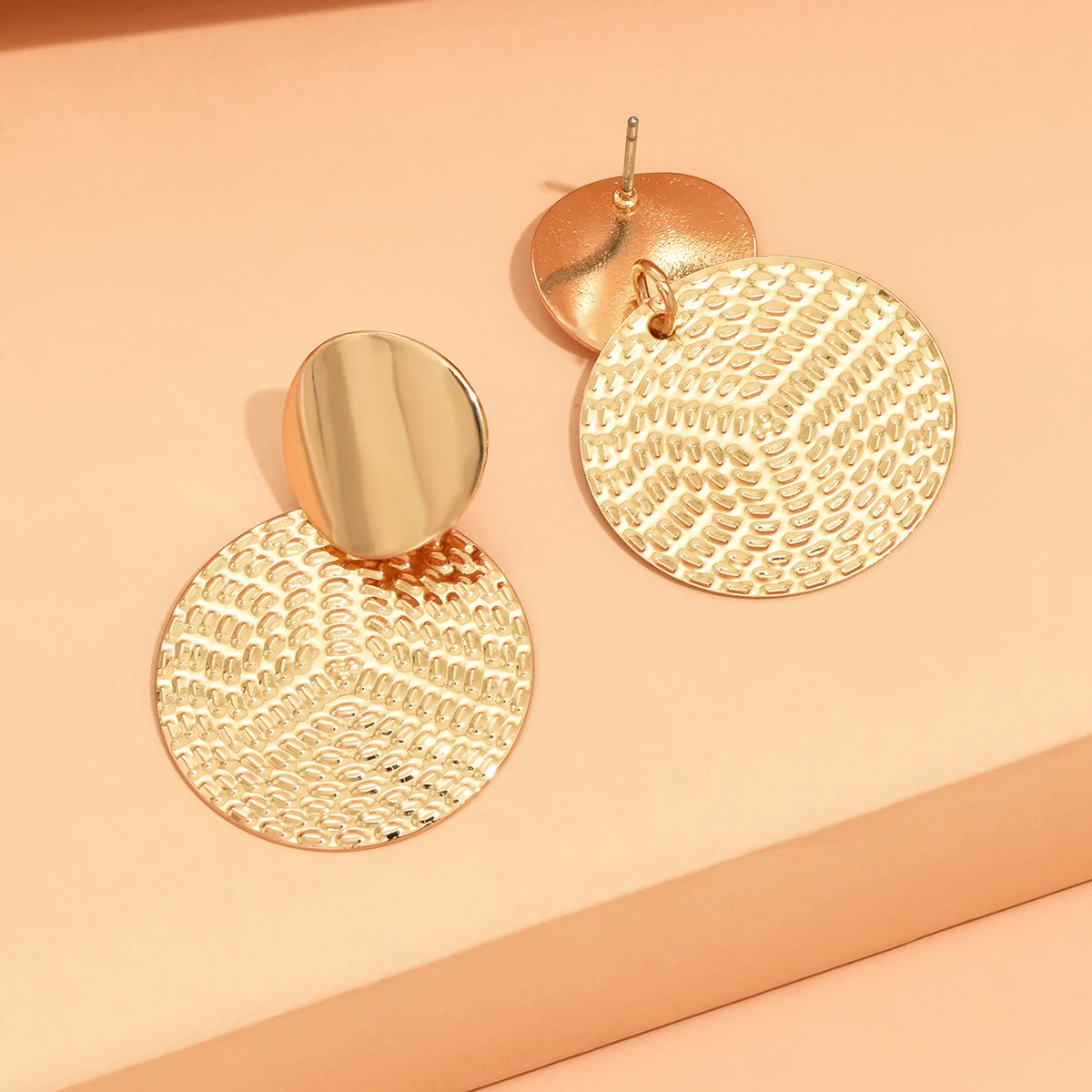 Aretes De Mujer Bohemia Trendy Geometric Metal Round Earrings For Women Fashion Wedding Jewelry thumbnail 5