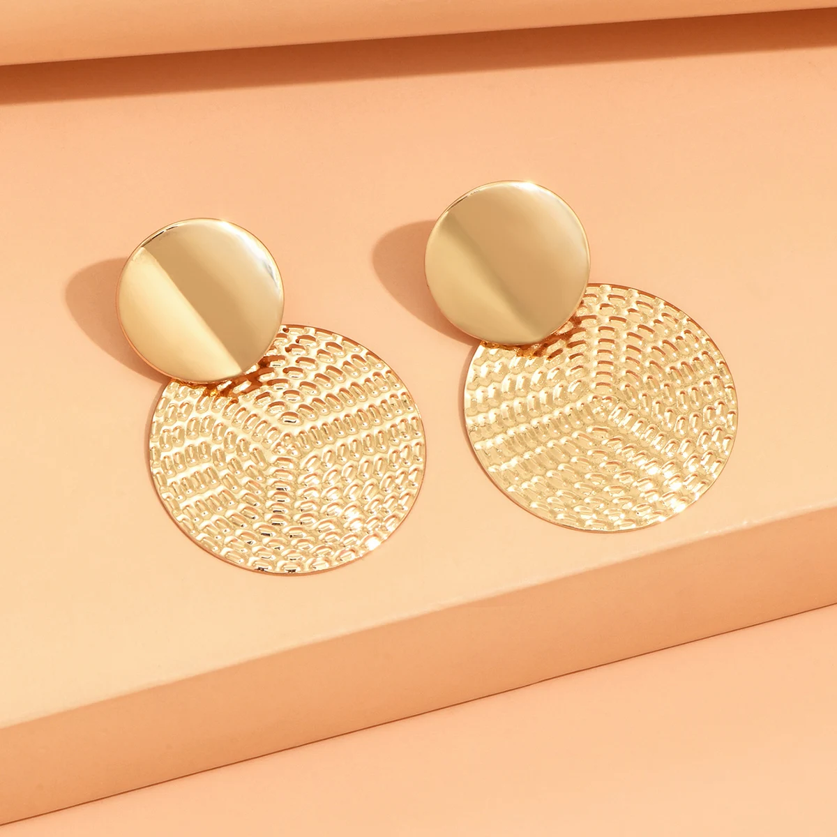 Aretes De Mujer Bohemia Trendy Geometric Metal Round Earrings For Women Fashion Wedding Jewelry thumbnail 4