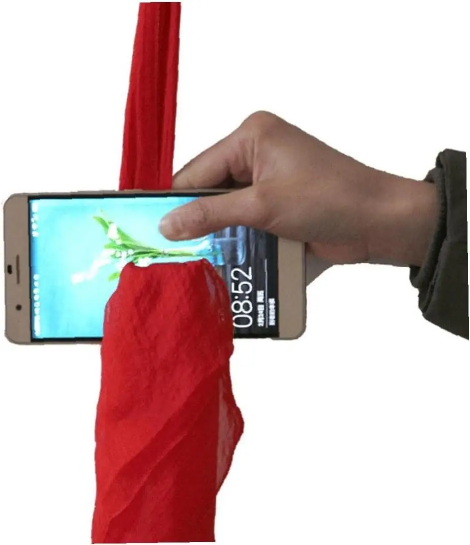 Silk Through Phone Magic Trick Toy Magic Performance Prop Close Up Magic Show Illusion Gimmick Magician Gift for Kid Adult Party thumbnail 2